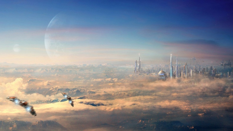 fantasy clouds landscapes future landscape desktop 1920x1080 hd-wallpaper-930549